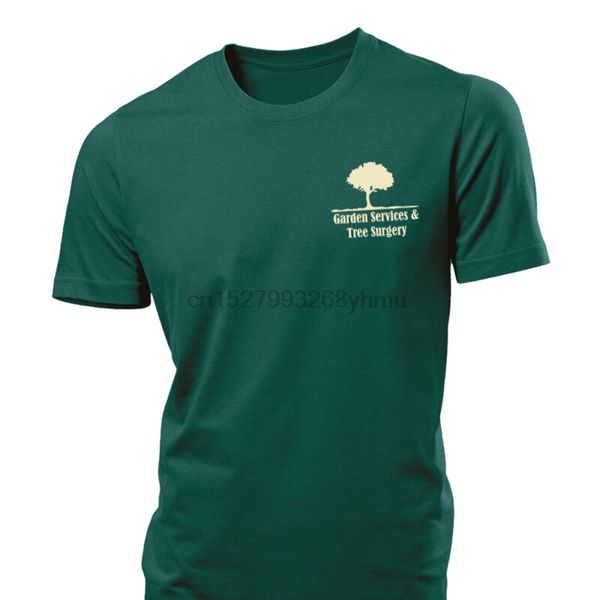 tree surgery and garden services mens t shirt surgeon chain saw lawn mower