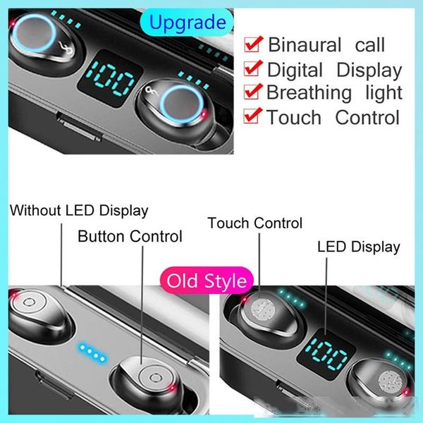 f9 tws bluetooth headphones wireless earphones waterproof headset hands earbuds for iphone xiaomi huawei all smartphones
f9 tws bluetooth headphones wireless earphones waterproof headset hands earbuds for iphone xiaomi huawei all smartphones