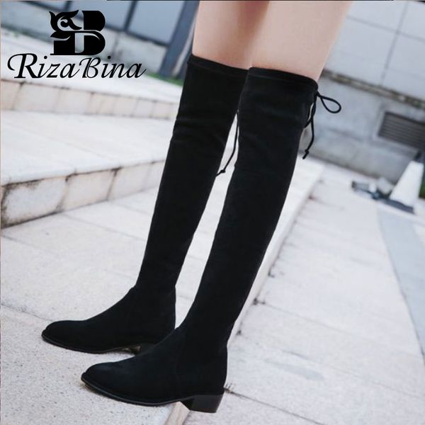 rizabina stretch boots flats slip on over the knee boots women fashion winter warm women footwear size 34-39, Black
rizabina stretch boots flats slip on over the knee boots women fashion winter warm women footwear size 34-39, Black