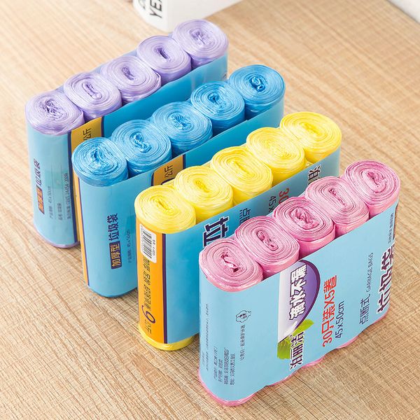 5 rolls of 150 pack portable household garbage bag, household garbage bag, point break color storage bag
5 rolls of 150 pack portable household garbage bag, household garbage bag, point break color storage bag