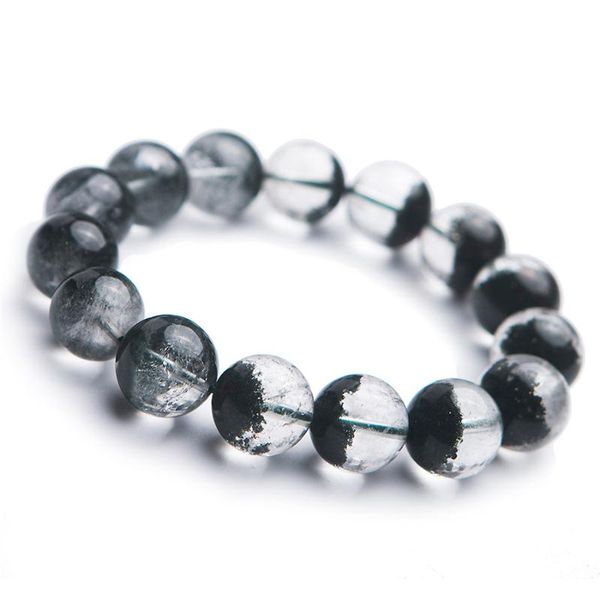 14.5mm genuine green natural phantom quartz crystal gems stone big stretch round bead powerful woman men bracelet, Black
14.5mm genuine green natural phantom quartz crystal gems stone big stretch round bead powerful woman men bracelet, Black