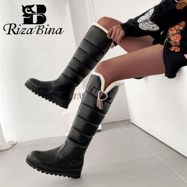 rizabina зимы женщин плюшевые мех колено высокие сапоги круглый toe ежедневно повседневный длинные сапоги теплый снег обувь женщина botas ра, Black
rizabina зимы женщин плюшевые мех колено высокие сапоги круглый toe ежедневно повседневный длинные сапоги теплый снег обувь женщина botas ра, Black