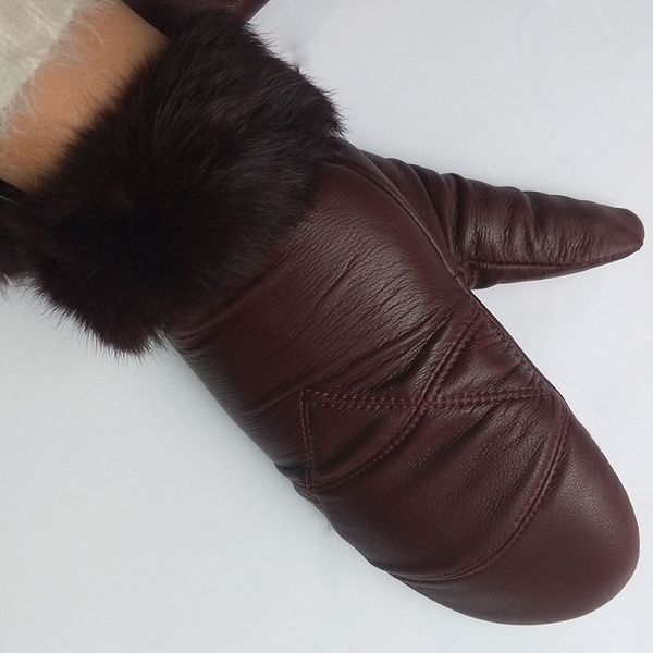 female winter warm gloves thick real sheep leather glove women casual genuine leather gloves students outdoor glove, Blue;gray
female winter warm gloves thick real sheep leather glove women casual genuine leather gloves students outdoor glove, Blue;gray