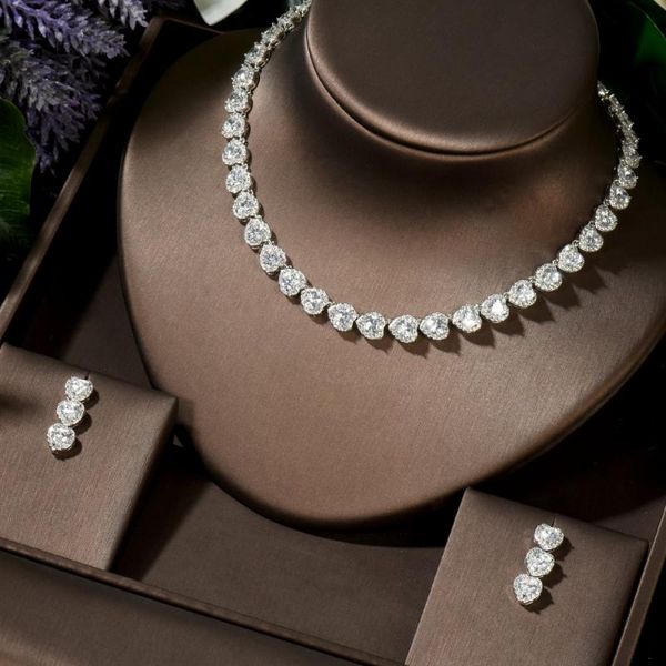earrings & necklace hibride classic love heart women party costume jewelry set african wedding bracelet for brides bijoux n-1457, Silver
earrings & necklace hibride classic love heart women party costume jewelry set african wedding bracelet for brides bijoux n-1457, Silver