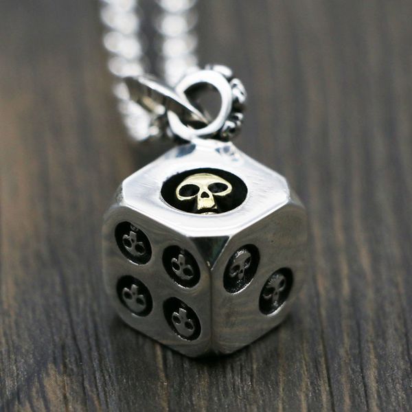 s925 silver vintage craft silver pendant wholesale fashion men's skull dice silver jewelry
s925 silver vintage craft silver pendant wholesale fashion men's skull dice silver jewelry