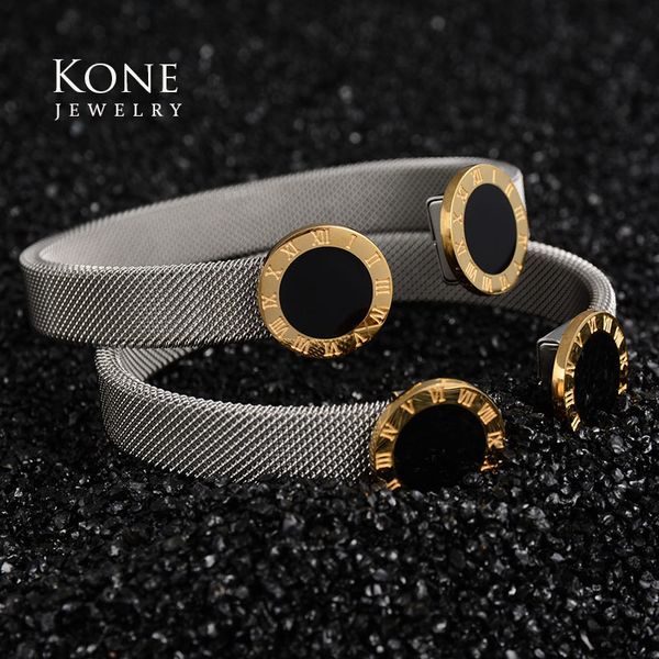 luxury jewelry cuff open adjustable roman numeral stainless steel bracelets for women wedding gift, Black
luxury jewelry cuff open adjustable roman numeral stainless steel bracelets for women wedding gift, Black