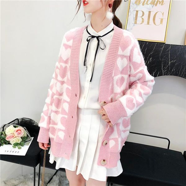 heart sweater pattern woman long cardigan velvet plus size mohair plush pink reed loose korean thick knitted warm ladies coat, White;black
heart sweater pattern woman long cardigan velvet plus size mohair plush pink reed loose korean thick knitted warm ladies coat, White;black