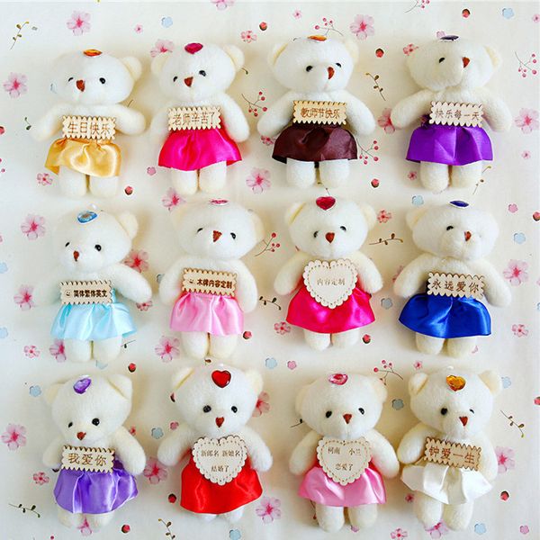for christmas gift new 12cm 6pcs/lot pp cotton kid toys plush doll mini small teddy bear flower bouquets bear for wedding
for christmas gift new 12cm 6pcs/lot pp cotton kid toys plush doll mini small teddy bear flower bouquets bear for wedding