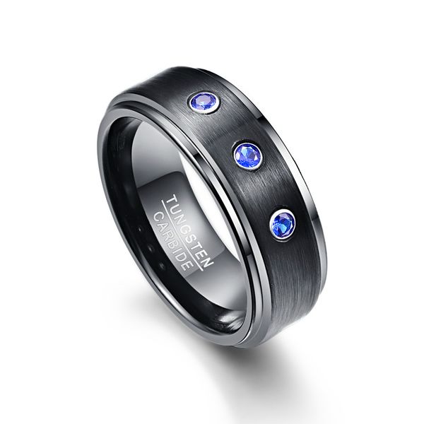wedding rings black color men's tungsten carbide ring blue cz brushed finish steel comfort fit size 7 to 12, Slivery;golden
wedding rings black color men's tungsten carbide ring blue cz brushed finish steel comfort fit size 7 to 12, Slivery;golden