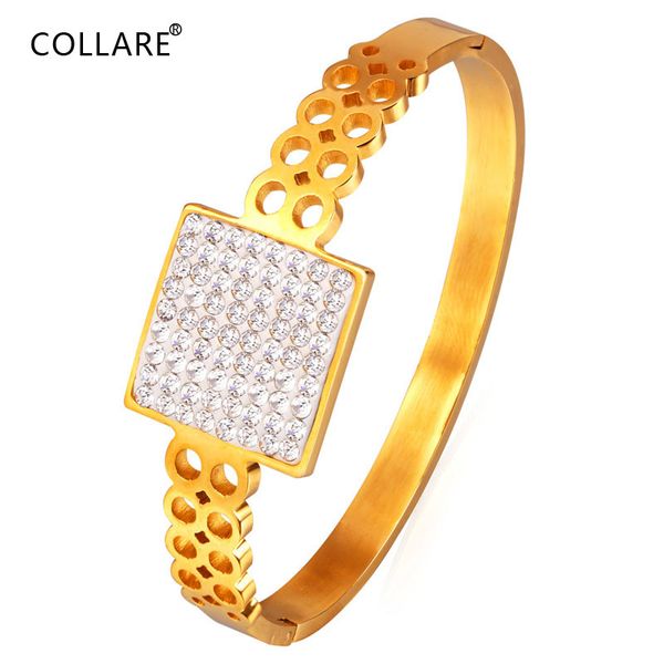 collare simple bangles for women crystal rhinestone gift 316l stainless steel men jewelry gold color bracelets & bangles h037, Black
collare simple bangles for women crystal rhinestone gift 316l stainless steel men jewelry gold color bracelets & bangles h037, Black