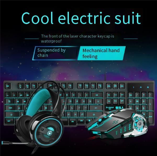 dazzling real mechanical keyboard, mouse and earphone set, game office set, comfortable super waterproof real mechanical keyboard set with h
dazzling real mechanical keyboard, mouse and earphone set, game office set, comfortable super waterproof real mechanical keyboard set with h
