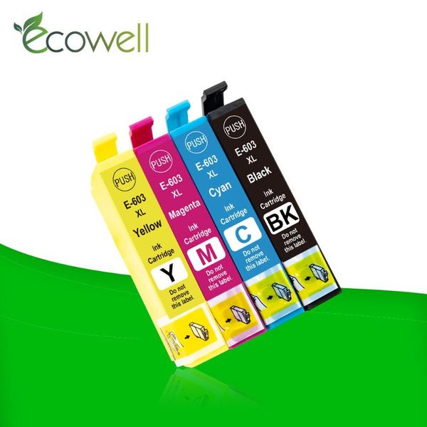 ecowell 4pcs t603xl ink cartridge 603xl with chip compatible for xp-2100 xp-3100 wf-2810dwf wf-2835dwf wf-2850dwf printer
ecowell 4pcs t603xl ink cartridge 603xl with chip compatible for xp-2100 xp-3100 wf-2810dwf wf-2835dwf wf-2850dwf printer