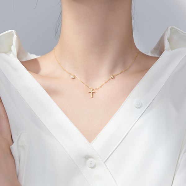 1pc real. 925 sterling silver gold /white cross &star &heart cz set clavicle necklace statement station pendant gtlx2061
1pc real. 925 sterling silver gold /white cross &star &heart cz set clavicle necklace statement station pendant gtlx2061