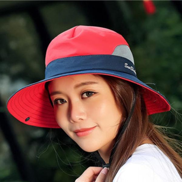 wide brim dome sunhat female summer beach travel uv protection cap sunscreen shade foldable sun hats summer female outdoor cap, Blue;gray
wide brim dome sunhat female summer beach travel uv protection cap sunscreen shade foldable sun hats summer female outdoor cap, Blue;gray