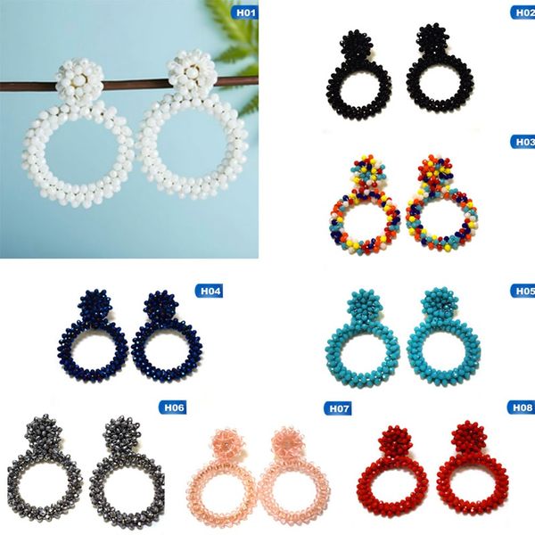 multiple kinds crystal women stud earrings mixed colors seadbeads teardrop female handmade woven sweet earrings femme brinco, Golden;silver
multiple kinds crystal women stud earrings mixed colors seadbeads teardrop female handmade woven sweet earrings femme brinco, Golden;silver