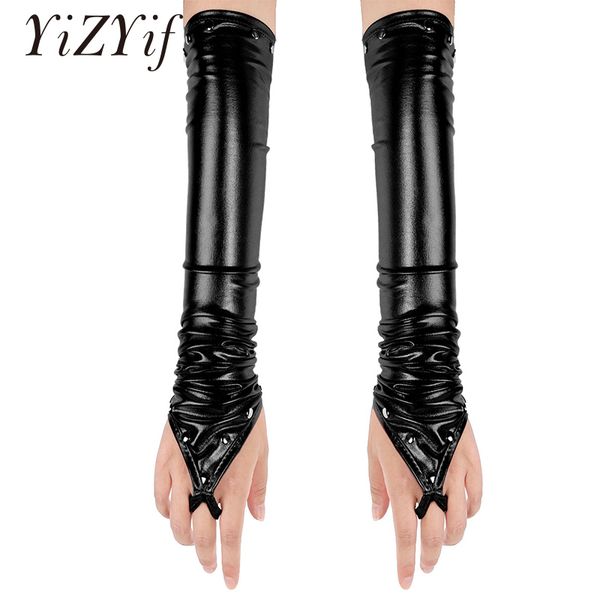 женские перчатки wetlook лакированной кожи блестящих металлических fingerless длинные перчатки с заклепками ночной клуб dancewear сексуальны, Blue;gray
женские перчатки wetlook лакированной кожи блестящих металлических fingerless длинные перчатки с заклепками ночной клуб dancewear сексуальны, Blue;gray