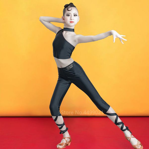 kids latin dance dress girls ballroom practice competition dresses professional bandage elastic pants ballet wear costume, Black;red
kids latin dance dress girls ballroom practice competition dresses professional bandage elastic pants ballet wear costume, Black;red