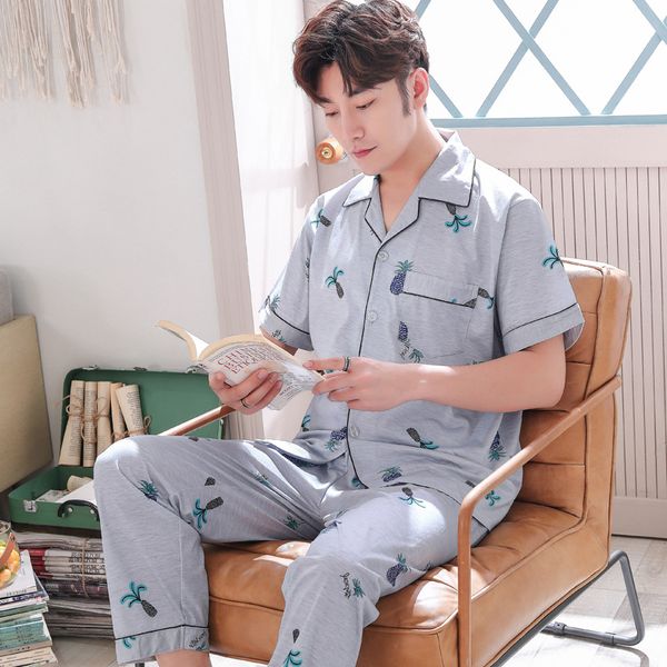 men's sleepwear men knitted cotton pajamas sets homewear medium long sleeved for plus size suit, Black;brown
men's sleepwear men knitted cotton pajamas sets homewear medium long sleeved for plus size suit, Black;brown