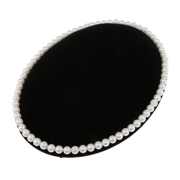 pearl velvet cover pearl oval shape necklace earrings jewelry display rack, Black;white
pearl velvet cover pearl oval shape necklace earrings jewelry display rack, Black;white