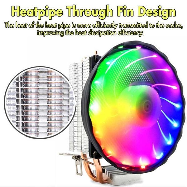 led rgb cpu cooler 4pin 2 copper heatpipes quiet cooler fan cooling heatsink radiator for intel socket lga 1156/1155/775 for amd
led rgb cpu cooler 4pin 2 copper heatpipes quiet cooler fan cooling heatsink radiator for intel socket lga 1156/1155/775 for amd