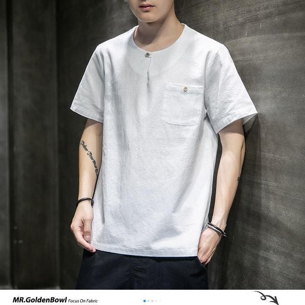 mrgoldenbowl man chinese style o-neck loose t shirts men s short-sleeved cotton linen t-shirt tees male 5xl summer clothes 2020, White;black
mrgoldenbowl man chinese style o-neck loose t shirts men s short-sleeved cotton linen t-shirt tees male 5xl summer clothes 2020, White;black