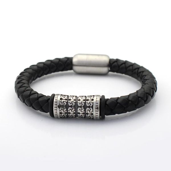 charm bracelets 8mm genuine braided leather bracelet never fade 316 stainless steel charms long bead with magnet clasp men wristband, Golden;silver
charm bracelets 8mm genuine braided leather bracelet never fade 316 stainless steel charms long bead with magnet clasp men wristband, Golden;silver