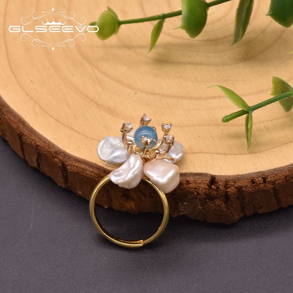 glseevo natural baroque pearl flower charm rings for women party adjustable rings handmade accessories female jewelry gr0266d, Slivery;golden
glseevo natural baroque pearl flower charm rings for women party adjustable rings handmade accessories female jewelry gr0266d, Slivery;golden