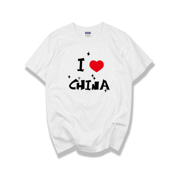 i love china men women's short sleeve t-shirt