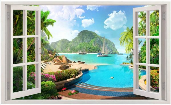 3d p wallpaper custom mural on the wall hd tropical sea view window scenery home decor wallpaper for walls 3 d in the living room
3d p wallpaper custom mural on the wall hd tropical sea view window scenery home decor wallpaper for walls 3 d in the living room