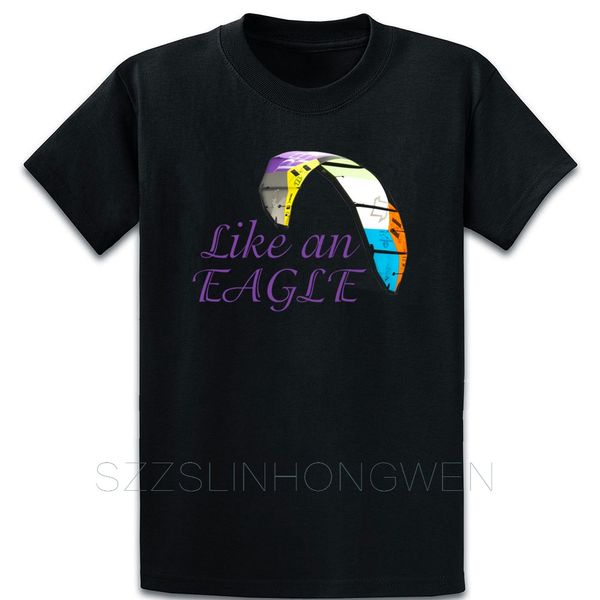 paraglider t shirt original round collar cotton trend building printed summer style graphic shirt