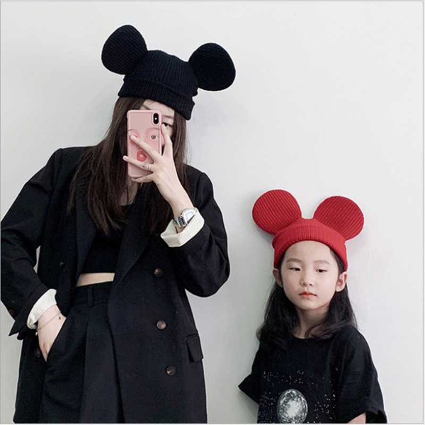 women's hat black beanie skullcap harajuku big ear woolen hat mouse ear warm knitted parent-child winter hats for kids, Blue;gray
women's hat black beanie skullcap harajuku big ear woolen hat mouse ear warm knitted parent-child winter hats for kids, Blue;gray