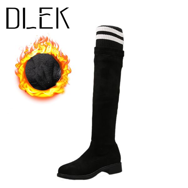 fur boots ladies over knee plush lining microfiber upper woven slip on low heel round toe winter warm women long boots, Black
fur boots ladies over knee plush lining microfiber upper woven slip on low heel round toe winter warm women long boots, Black