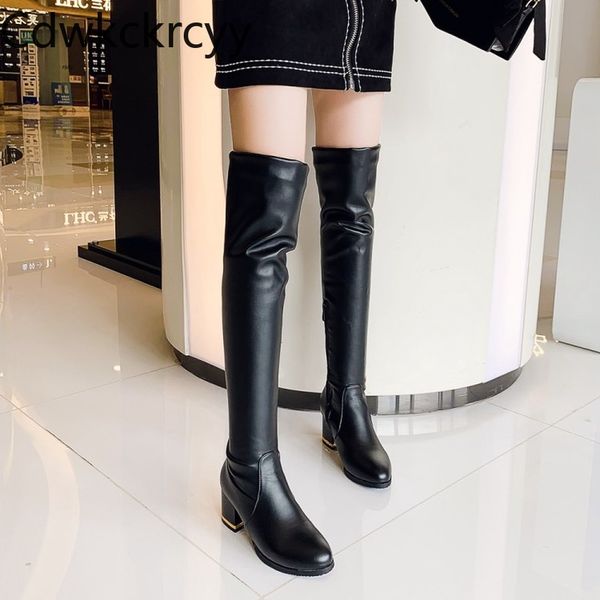 winter the new fashion round head over the knee knight boots black white plus velvet keep warm high heel women boots size 34-43
winter the new fashion round head over the knee knight boots black white plus velvet keep warm high heel women boots size 34-43