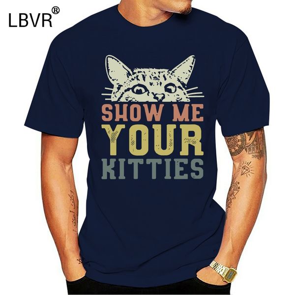 cat show me your kitties урожай ретро мужчины с коротким рукавом футболка черного хлопок
cat show me your kitties урожай ретро мужчины с коротким рукавом футболка черного хлопок