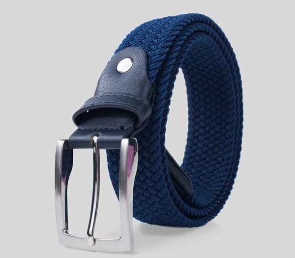 colors men women casual knitted pin buckle belt woven canvas elastic stretch belts plain webbing 2020 fashion 100cm, Black;brown 
colors men women casual knitted pin buckle belt woven canvas elastic stretch belts plain webbing 2020 fashion 100cm, Black;brown