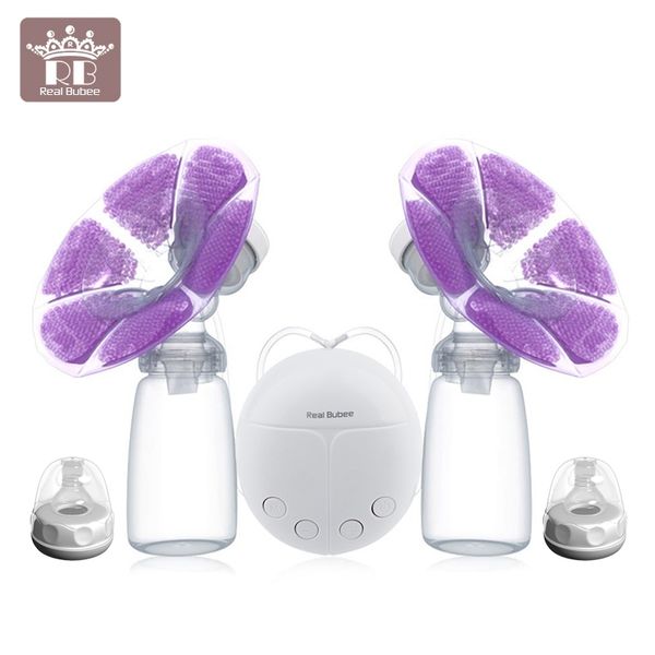 new single or double pumps powerful nipple suction usb electric breast pump with baby milk two bottle
new single or double pumps powerful nipple suction usb electric breast pump with baby milk two bottle