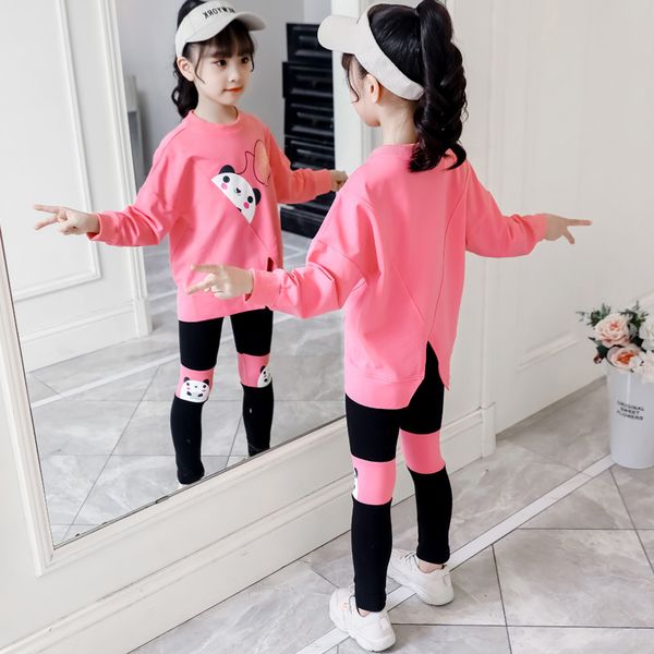 brand children's clothing suit spring&autumn girls suit panda alphabet two-piece baby girl sports girls boutique outfits, White 
brand children's clothing suit spring&autumn girls suit panda alphabet two-piece baby girl sports girls boutique outfits, White