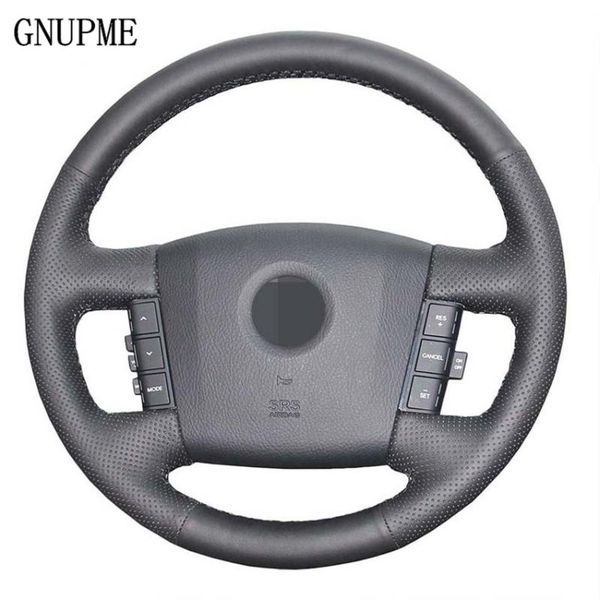 hand-stitched black pu artificial leather car steering wheel cover for kia mohave borrego 2008
hand-stitched black pu artificial leather car steering wheel cover for kia mohave borrego 2008