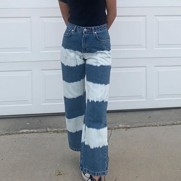 autumn women's new streetwear fashion tie-dye high waist loose jeans straight leg pants, Blue
autumn women's new streetwear fashion tie-dye high waist loose jeans straight leg pants, Blue