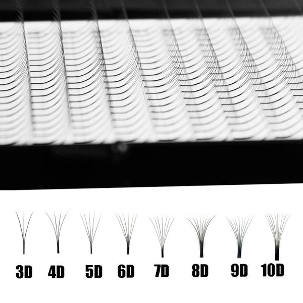 

false eyelashes 12 lines 3d~10d c/d curl individual natural wispy semi permanent fake lashes eye extension women makeup tools