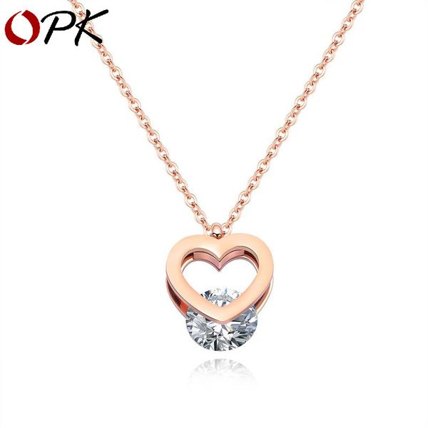 brand korean version titanium steel heart necklace female rose gold inlaid with zircon hollow three-dimensional clavicle chain, Silver
brand korean version titanium steel heart necklace female rose gold inlaid with zircon hollow three-dimensional clavicle chain, Silver