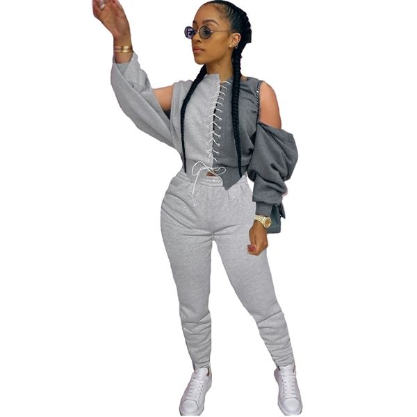 two piece set women long sleeve backless lace up and pencil pants outfits autumn fashion tracksuit 2 piece set x0923, Gray
two piece set women long sleeve backless lace up and pencil pants outfits autumn fashion tracksuit 2 piece set x0923, Gray