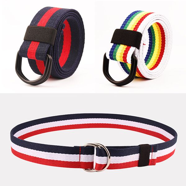 женщина пояса красочные полосы холст пояса повседневный waistband унисекс двойное кольцо пряжка поясному ремню мужские одежда аксессуары, Black;brown
женщина пояса красочные полосы холст пояса повседневный waistband унисекс двойное кольцо пряжка поясному ремню мужские одежда аксессуары, Black;brown
