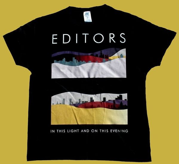black t-shirt editors in this light and on this evening 100% soft cotton