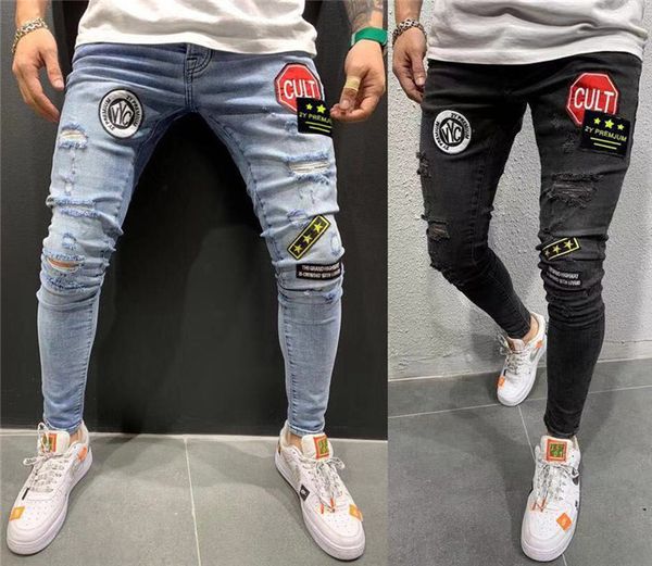 мужская вышивка этикетки узкие джинсы hommes разорванные pantalones hombre pantalones hombre джинсы para джинсовой карандаш брюки человек je, Blue
мужская вышивка этикетки узкие джинсы hommes разорванные pantalones hombre pantalones hombre джинсы para джинсовой карандаш брюки человек je, Blue