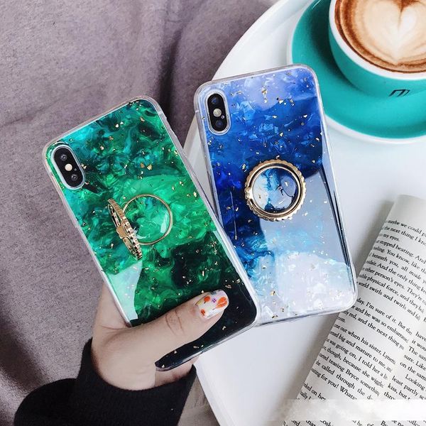 360 finger metal ring shell foil case for iphone xs max xr x 8 7 6 luxury bling sparkle sequin foil soft tpu stone confetti flake cover
360 finger metal ring shell foil case for iphone xs max xr x 8 7 6 luxury bling sparkle sequin foil soft tpu stone confetti flake cover