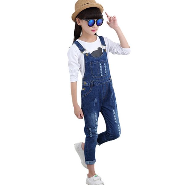 2020 new girls denim jumpsuit button pocket solid overalls cotton hole ripped straight trousers spring autumn girls jeans e426, Blue
2020 new girls denim jumpsuit button pocket solid overalls cotton hole ripped straight trousers spring autumn girls jeans e426, Blue