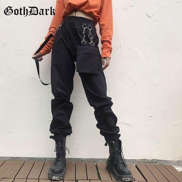 goth dark gothic long female pants harajuku autumn 2020 vintage metal ring pockets high waist women's trousers punk streetwear, Black;white
goth dark gothic long female pants harajuku autumn 2020 vintage metal ring pockets high waist women's trousers punk streetwear, Black;white