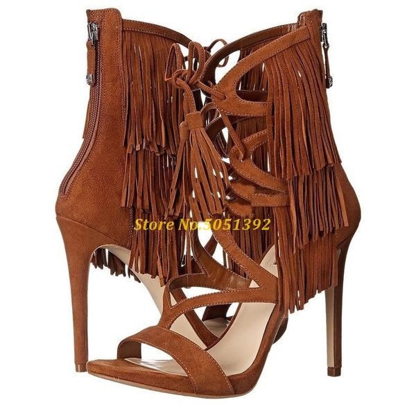dress shoes tassel women sandals high vamp lace up gladiator hollow cut out zipper mid calf fringe sandal boots summer, Black
dress shoes tassel women sandals high vamp lace up gladiator hollow cut out zipper mid calf fringe sandal boots summer, Black