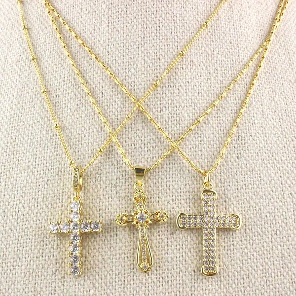 18inch 10pcs/lot new design colorful cz necklace,cross shape cubic zircon component,plated chain necklace wholesale, Silver
18inch 10pcs/lot new design colorful cz necklace,cross shape cubic zircon component,plated chain necklace wholesale, Silver